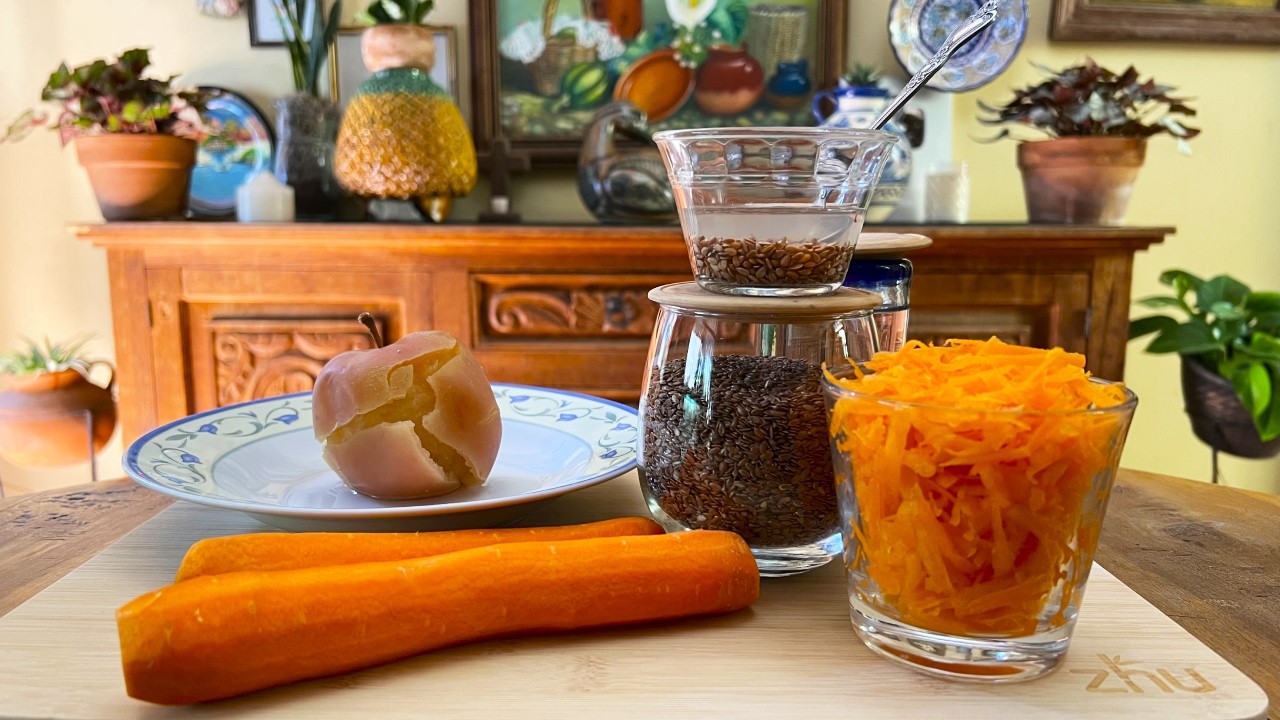 Si tienes una Manzana, una Zanahoria y Linaza puedes MEJORAR TU VIDA