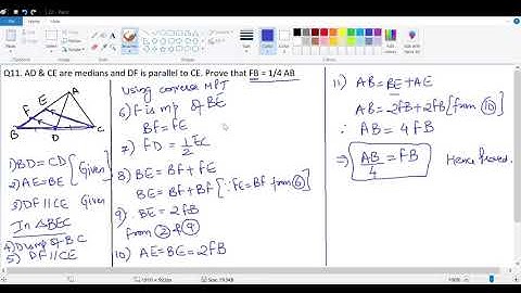 Class 9 Mid Point Theorem Ex 12B (part 6 of 7)