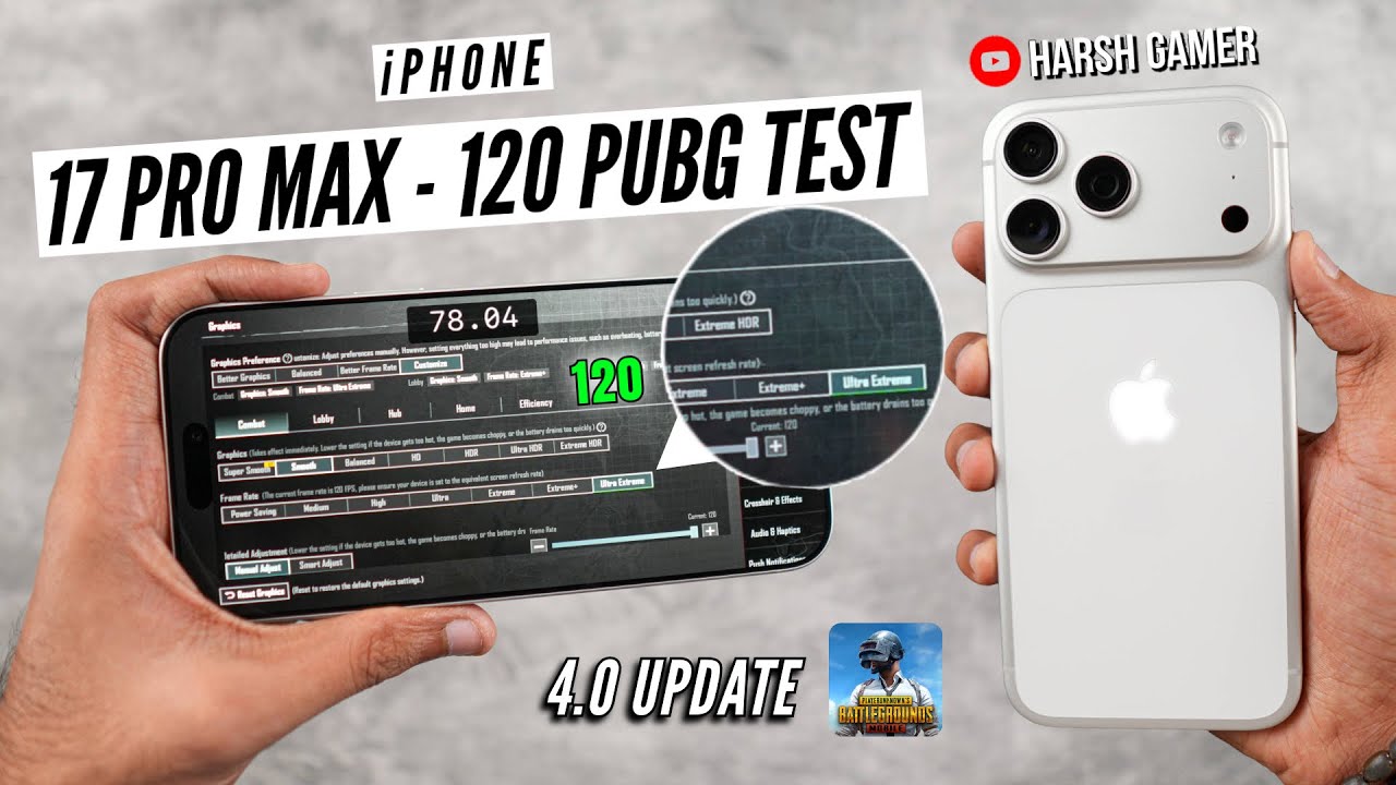 iPhone 17 Pro Max - 120 FPS Pubg Test With FPS Meter, Heating & Battery Test | Shocking Results 😱