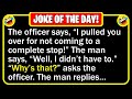  best joke of the day  a man runs a stop sign and gets pulled over by a sheriff   funny jokes