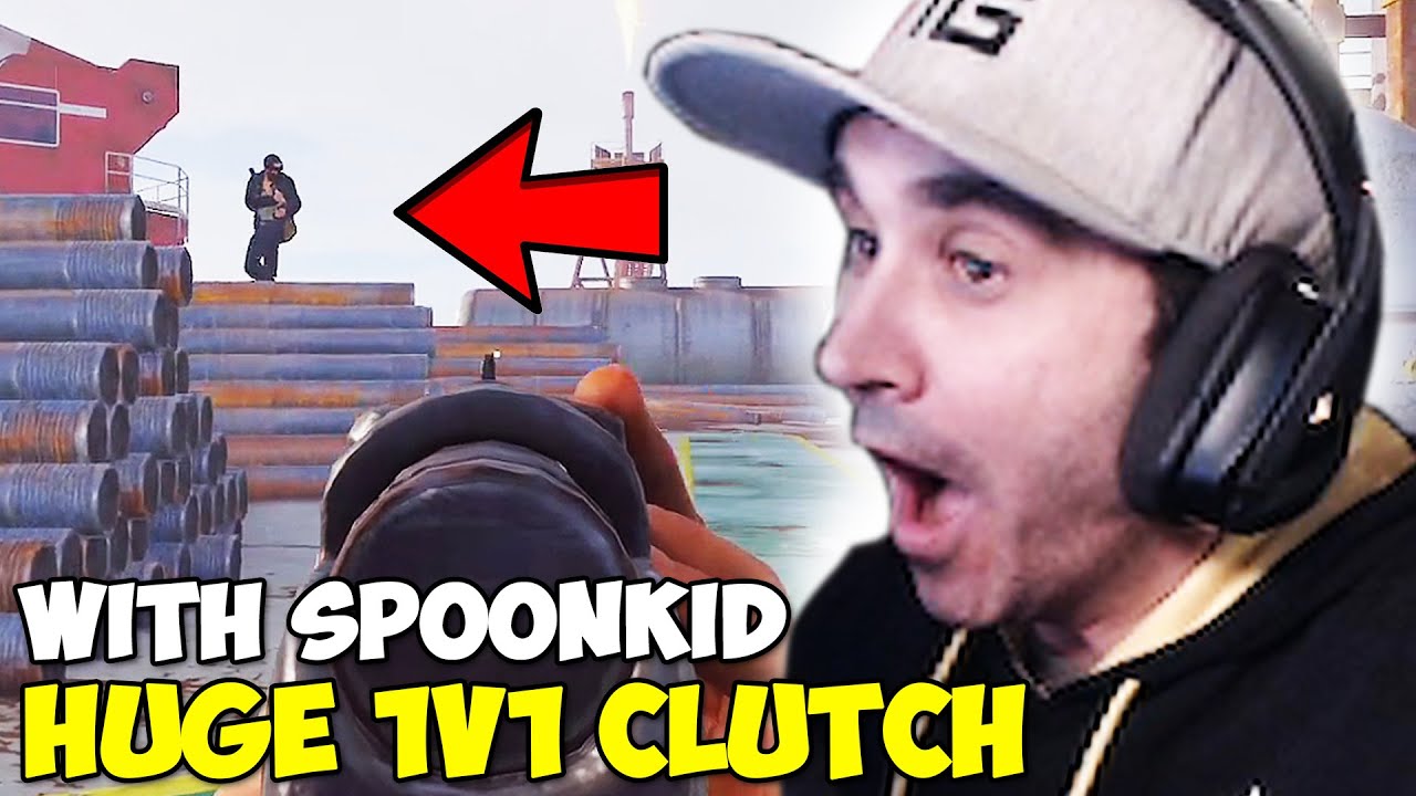 Summit1g insane clutch shot to save large oil rig run with Spoonkid