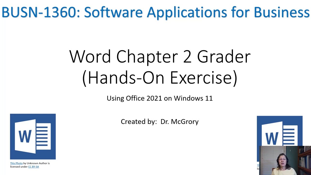 Word Chapter 2 Grader Hands-On Exercise