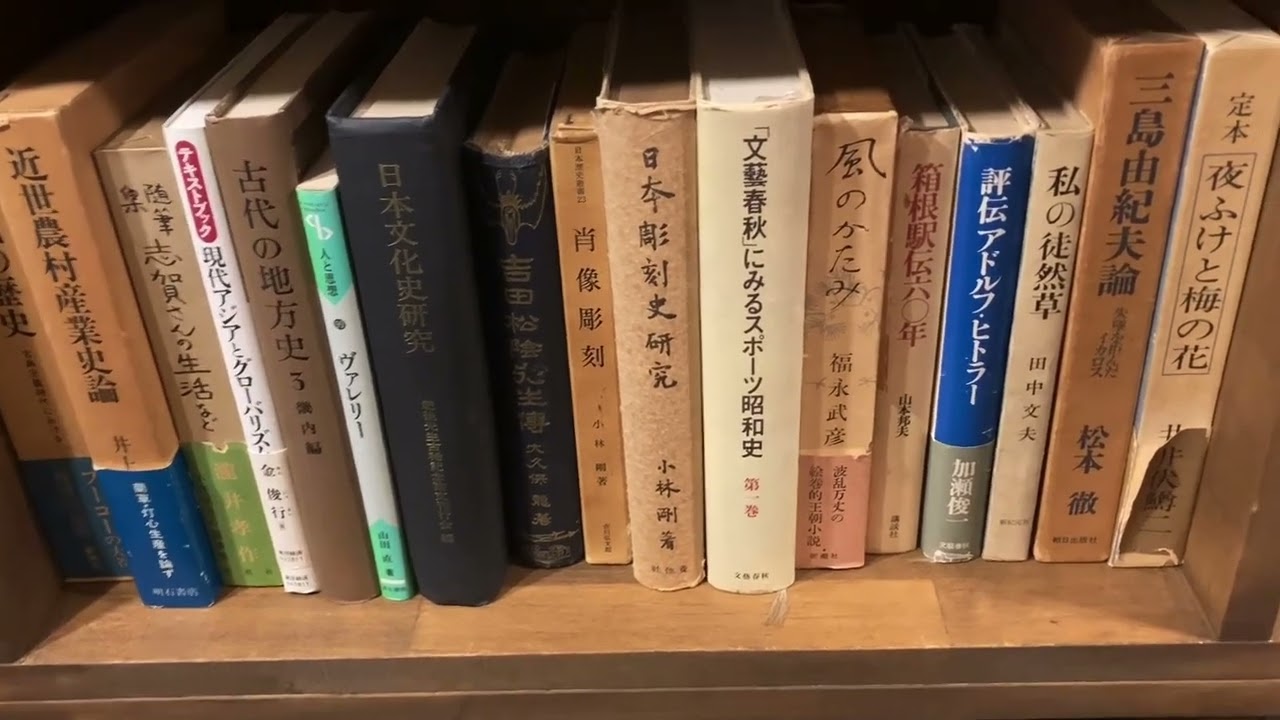 本棚拝見【古書店ひとりじめ動画〈03-04〉】ASMR書棚紹介 名古屋の