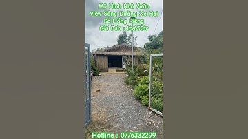 Đất Cần Giuộc : 700m2 Đất Vườn Có Căn Nhà Tranh Trên Đất Cực Đẹp View Sông Thoáng Mát