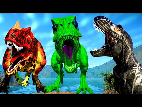 New Green Alien Tyrannosaurus Rex Venom Carnotaurus Captain America Spinosaurus Fighting In JWE New Green Alien Tyrannosaurus Rex Venom Carnotaurus Captain America Spinosaurus Fighting In JWE