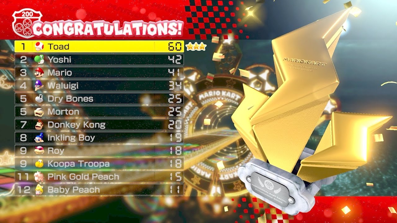 Mario Kart 8 Deluxe Lightning Cup (3 Star Rank) YouTube