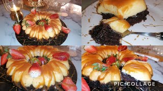 #gataux au flan كيكه بالفلان بارده واش نقولكم بنه تاع صح