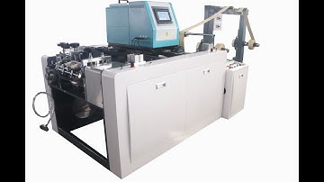 Semi auto twist handle making machine with hot melt glue