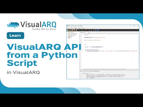 Use the VisualARQ API from a Python script