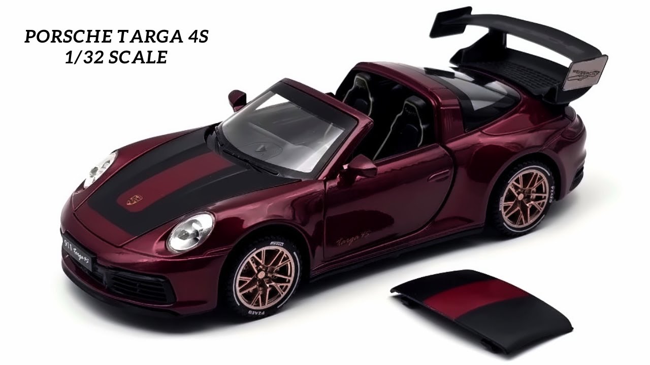 Unboxing of Porsche 911 Targa 4S Convertible 1/32 Scale Model