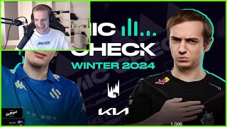 Jankos reacts to Kia Mic Check 2024 LEC Winter Week 4