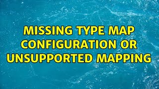 Celebrity Missing type map configuration or unsupported mapping Profile