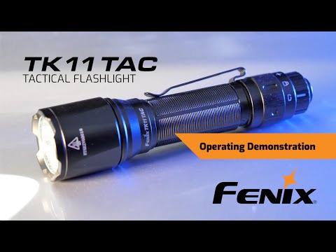 Fenix TK11 TAC Tactical Flashlight Operating Demonstration