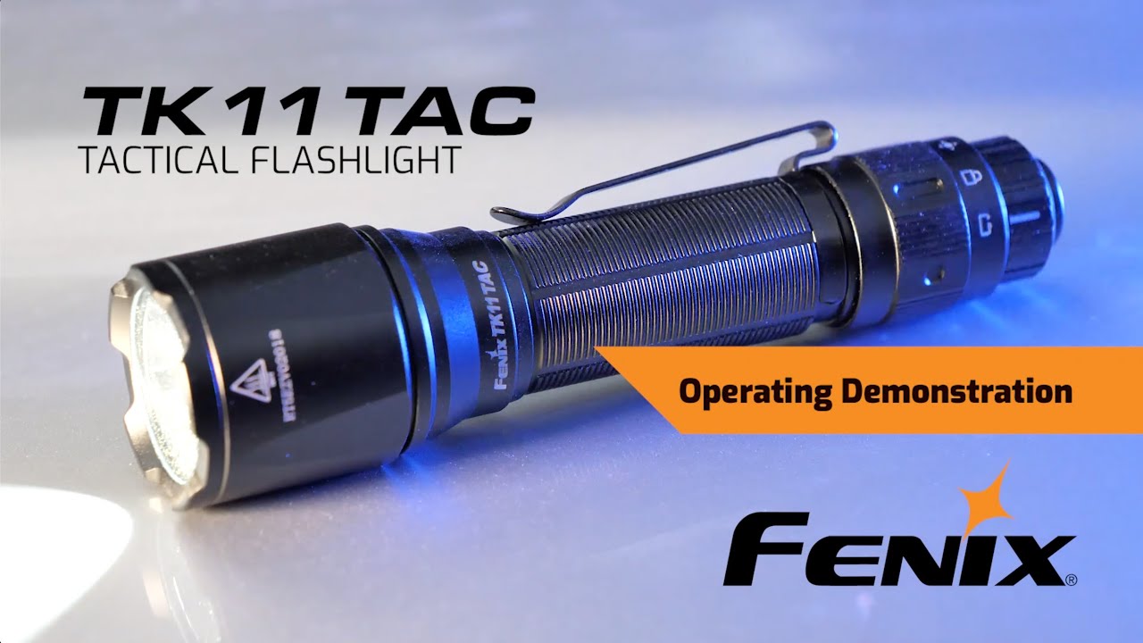Fenix TK11 TAC Tactical Flashlight Operating Demonstration - YouTube