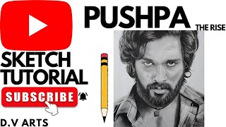 How To Draw Pushpa Reality Sketchonly One Natraj Pencil Has Been Used To Make The Sketch