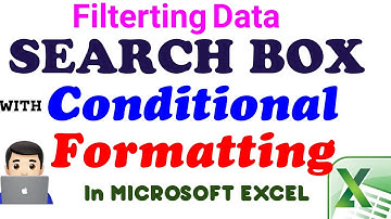 How to Build Search Box with Conditional Formatting | Highlight & Filter  Based On Context in Excel