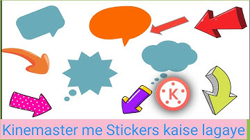 How To Use Arrow Sticker In Kinemaster।। Kinemaster me Stickers Kaise  Download Kare।। Kinemaster ।।