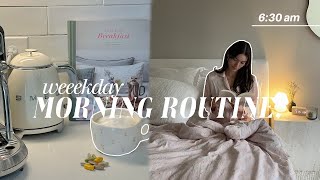 my 6:30 a.m. productive morning routine | how i prep for the day, planning, healthy habits & more!