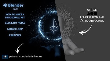 Blender | Procedural Artwork - Geometry Nodes + Mobius Loop + Particles | 4K TUTORIAL