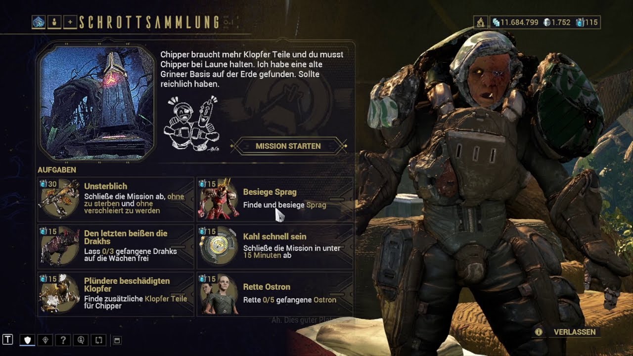 Warframe: Kahls Mission (Schrottsammlung)