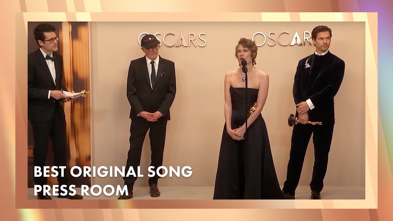 'El Mal' Best Original Song Press Room Speech | 97th Oscars (2025)