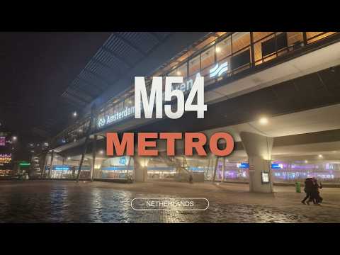M54 Amsterdam Bijlmer ArenA to Wibautstraat #windowview #trainspotting #asmrsounds
