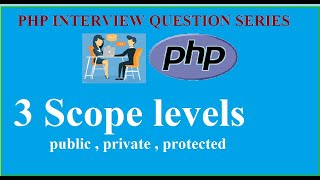 17 - What are the Three scope levels  in PHP (Interview Question Series) screenshot 5