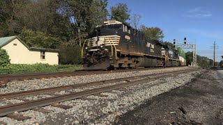 [4K] NS doublestack container train 25A south at Shen JCT #shorts #short #viral #video #viralvideo