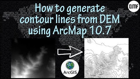[Cara Membuat Garis Kontur dari data DEM menggunakan ArcGIS]