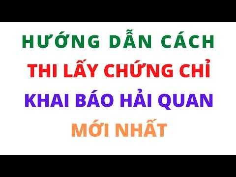 Video Hướng Dẫn Thi Lấy Chứng Chỉ Nghề Xuất Nhập Khẩu -... - YouTube