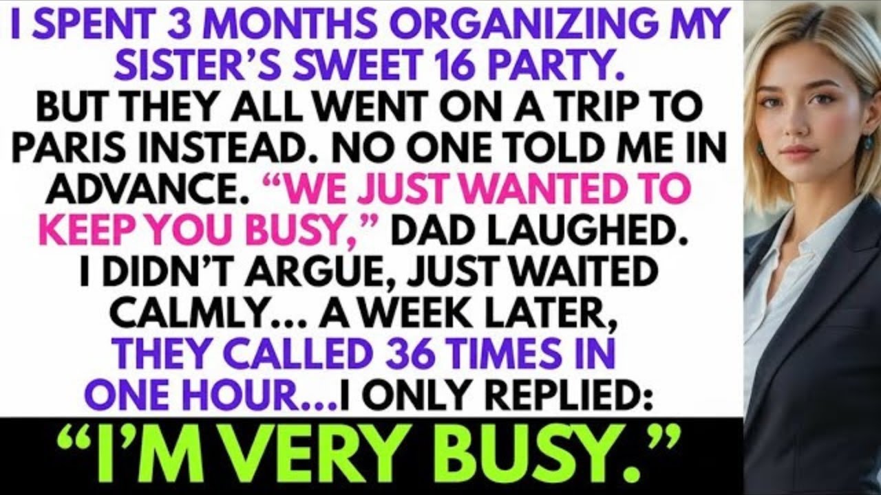 “We Just Wanted To Keep You Busy,” My Parents Said. After Forcing Me To Spend 3 Months Working On…