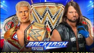 Cody Rhodes VS AJ Styles WWE 2K24