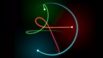 Loop-ended triangles | 3 Body Problem Simulation