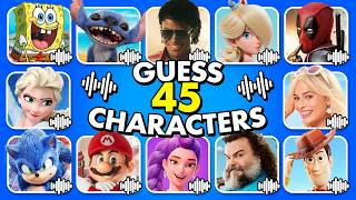 Guess 45 Movie Characters by Their VOICE + SONG 🔊 screenshot 4