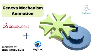 Geneva Mechanisam Animation | SOLIDWORKS Animation | Keyshot Animation | Keyshot9 | CADable |