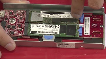 Lenovo ThinkSystem SR655 installing an M 2 adapter and M 2 drive
