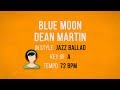 Blue Moon - Karaoke Female Backing Track