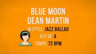 Blue Moon - Karaoke Female Backing Track screenshot 1