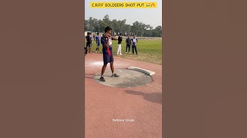 SHOT PUT THROW 🔥😎 C.R.P.F SOLDIERS 🇮🇳 #capf #crpf #shorts #viral