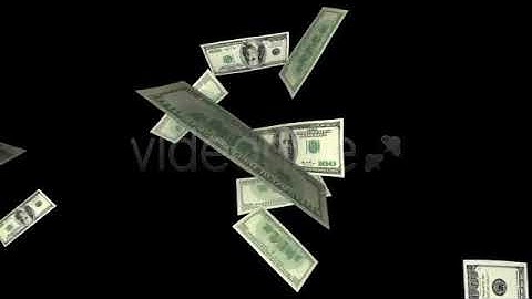 100 Dollars Banknotes Loop | Motion Graphics - Envato elements