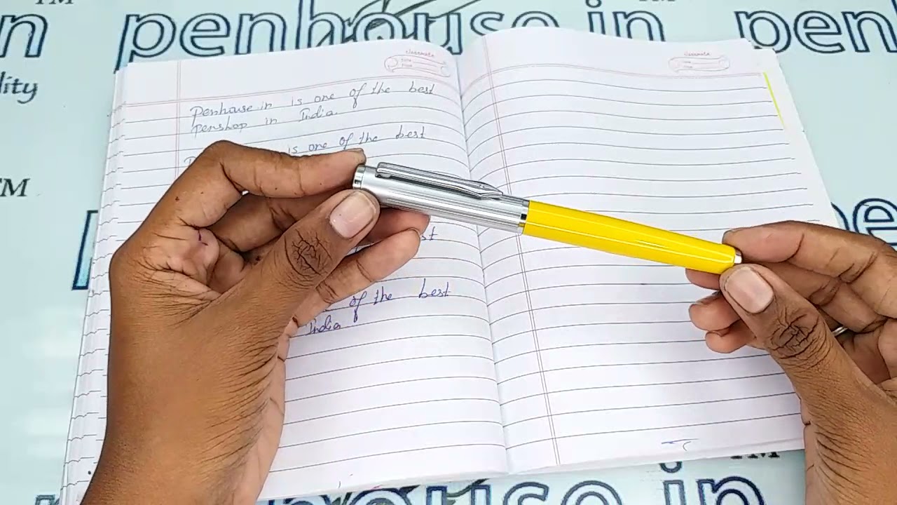 Starone Magnetic Pal Yellow Color Body Silver Cap Fountain Pen Model 18790