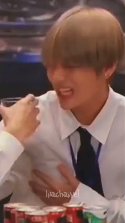 reaksi taehyung minum alkohol 😁#taehyung#bts#v