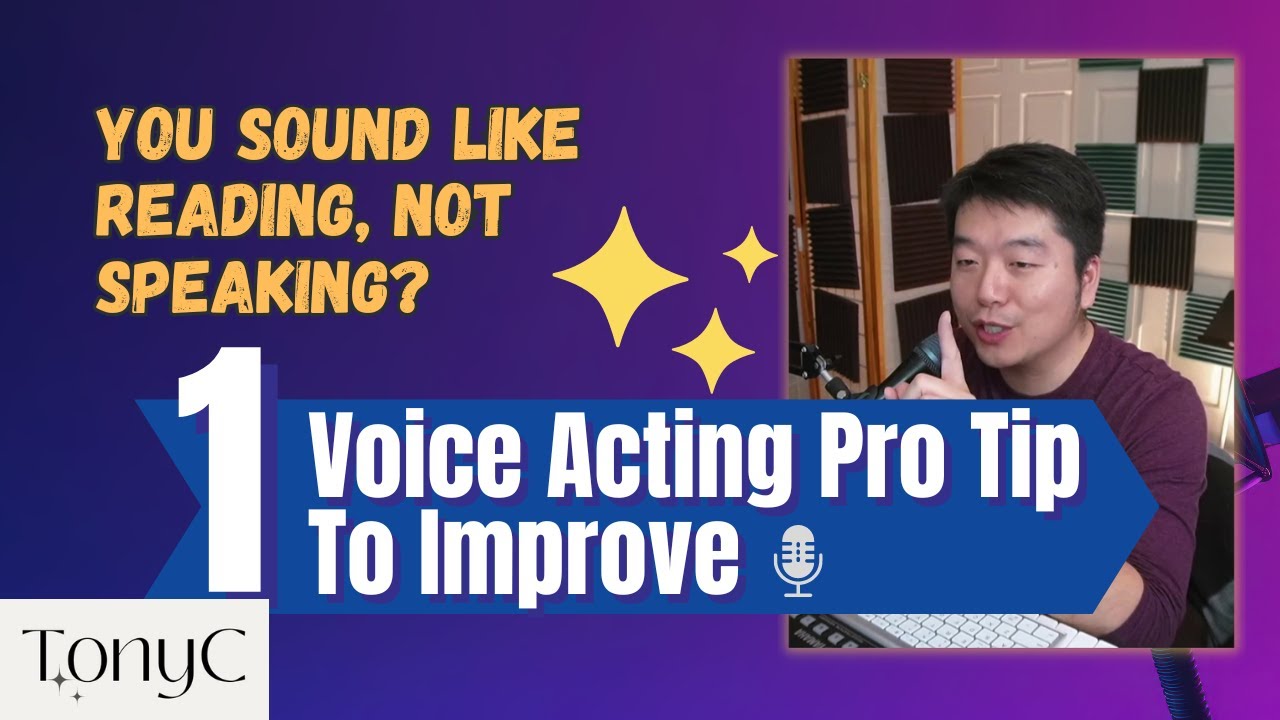 🎤✨ You Sound Like "Reading" Not "Speaking"? 1 Pro Voice Acting Tip To Improve! ✨🎙️