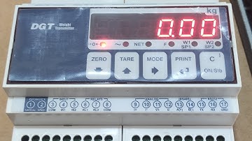 Hướng dẫn cài đặt rs485 và rs232 đầu cân DINI ARGEO DGT4AN