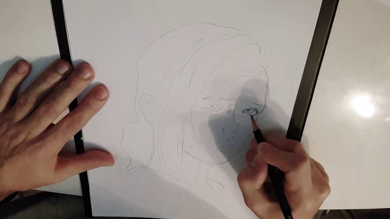 The Last Of Us Ellie Drawing With Pencil - YouTube