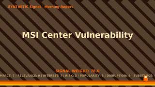 Synthetic Signal - Morning - July 4, 2026