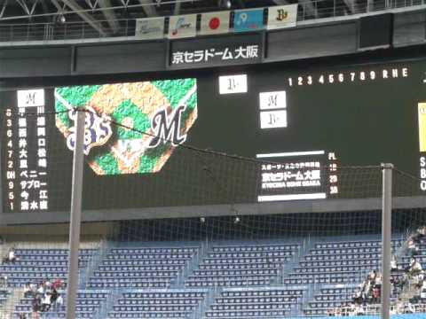 09/04/10　大阪開幕戦　スタメン発表動画