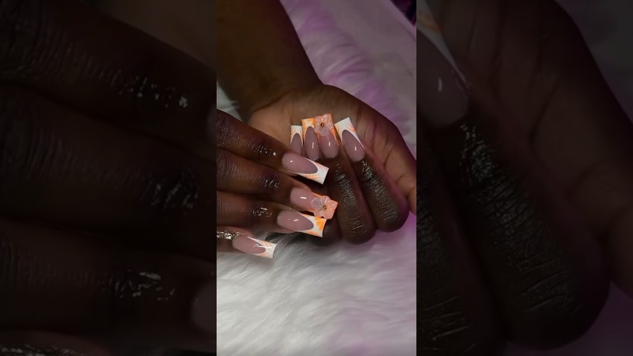 get my nails done with me💓💅🏾 #naildesign #nailinspo #summernails #summertime