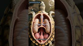 This Animal Lives in Water With Built-In Armor 😱🐢#Turtle #AquaShield #AnimalSuperpowers #Nature#