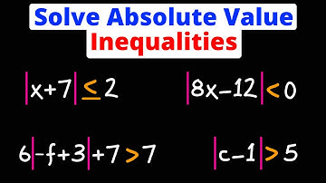 Solve Absolute Value Inequalities | Graph on Number Line | Interval Notation | Eat Pi